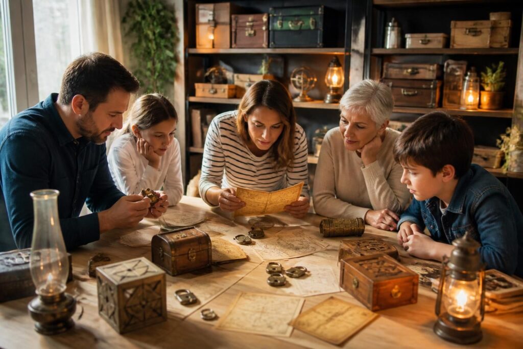 découvrez nos idées, kits et box pour organiser un escape game passionnant à la maison, idéal pour des moments ludiques en famille ou entre amis.