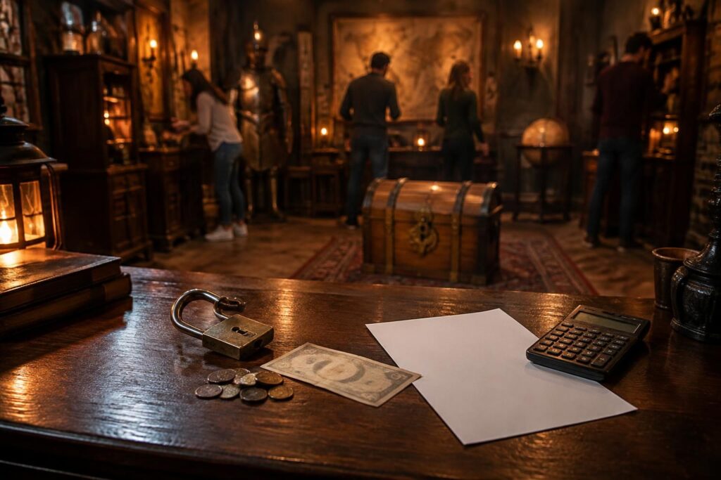 découvrez le prix d’un escape game selon la ville, la durée et le nombre de joueurs, ainsi que nos conseils pour choisir la meilleure expérience.