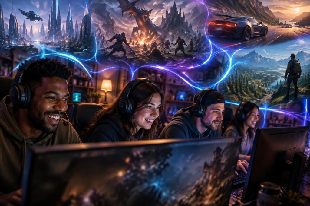 découvrez les meilleurs jeux multijoueur en ligne : jouez entre amis, relevez des défis et partagez des parties mémorables sur pc, console ou mobile.