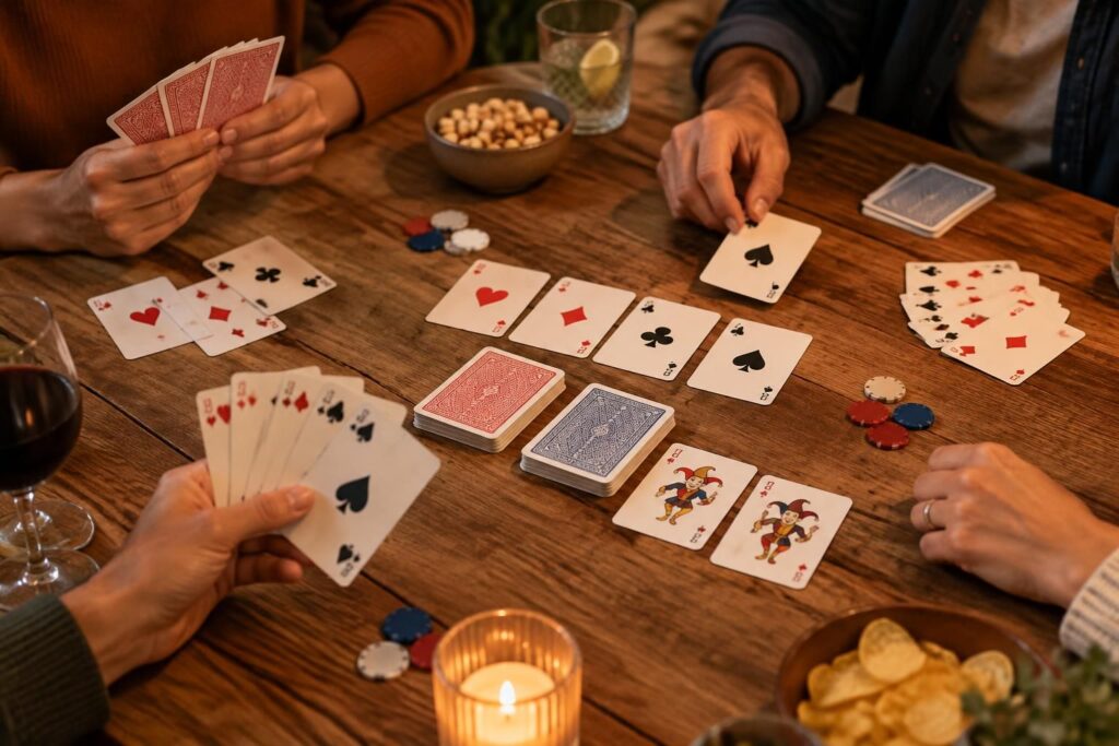 découvrez nos meilleurs jeux à faire avec un jeu de 54 cartes : des idées simples et amusantes pour jouer en famille ou entre amis.