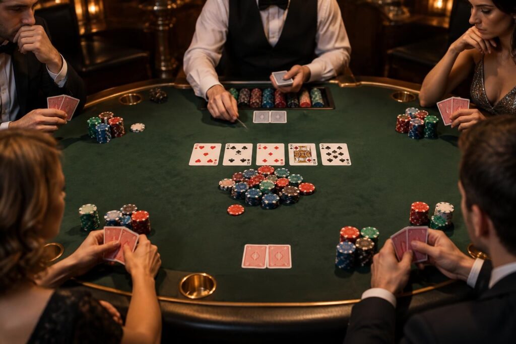 découvrez les règles du poker : classement des mains, déroulement des tours et étapes d’une partie pour comprendre comment jouer.